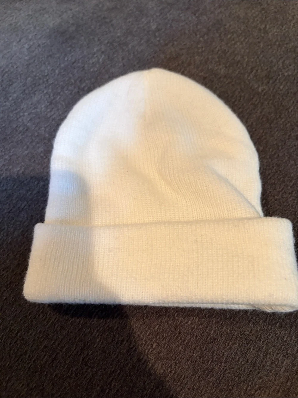 White Knit Beanie